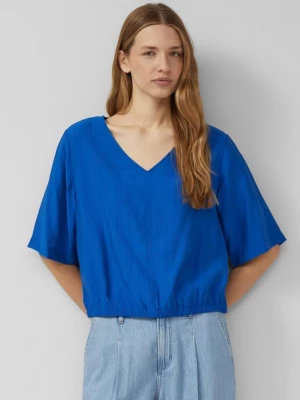 Foto van product Gestructureerde blouse in O-vorm s.Oliver blauw