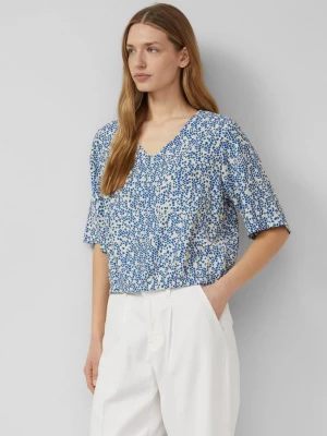 Foto van product Gestructureerde blouse in O-vorm s.Oliver blauw