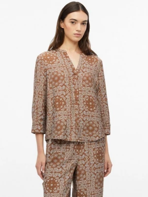 Foto van product Gestructureerde blouse van een viscose-mix s.Oliver bruin