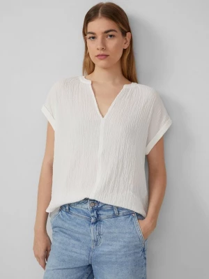 Foto van product Gestructureerde blouse van een viscosemix s.Oliver crème