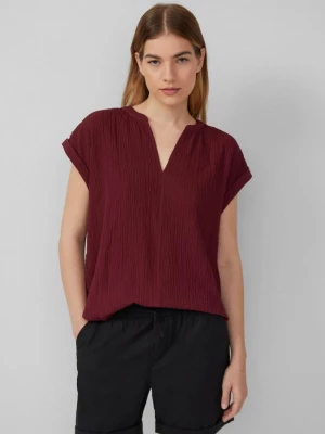 Foto van product Gestructureerde blouse van een viscosemix s.Oliver rood