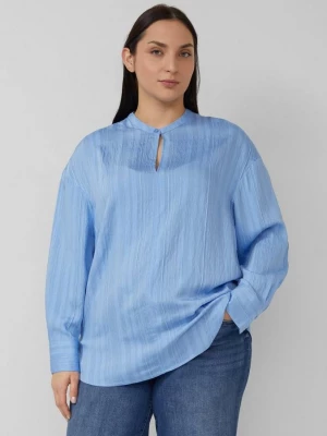 Foto van product Gestructureerde blouse van viscosemix in een ontspannen pasvorm s.Oliver blauw