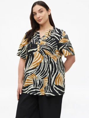 Foto van product Gestructureerde blouse van viscosemix met all-over print s.Oliver