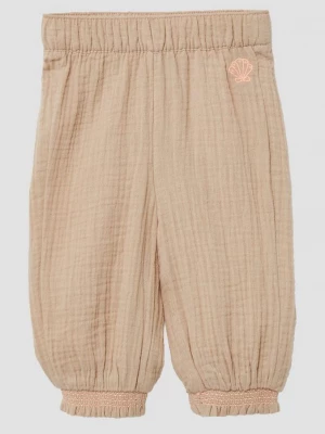 Foto van product Gestructureerde broek met een loose fit en gesmokte details s.Oliver beżowy