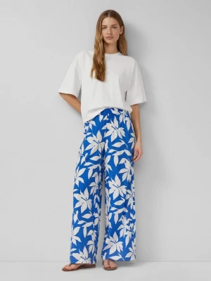Foto van product Gestructureerde broek met elastische tailleband s.Oliver blauw