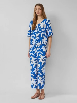 Foto van product Gestructureerde broek met elastische tailleband s.Oliver blauw