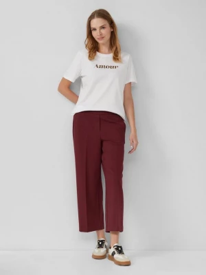 Foto van product Gestructureerde broek met elastische tailleband s.Oliver rood