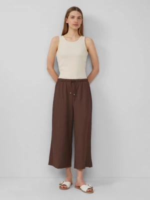 Foto van product Gestructureerde culotte met elastische band s.Oliver bruin