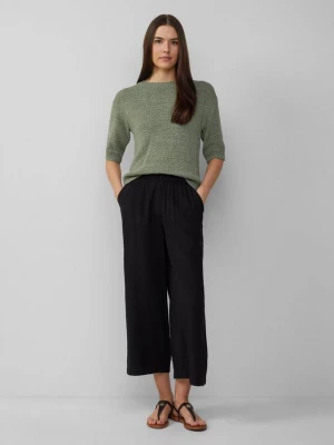 Foto van product Gestructureerde culottes met elastische tailleband en steekzakken s.Oliver zwart