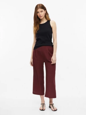 Foto van product Gestructureerde culottes met plooien en elastische tailleband s.Oliver rood
