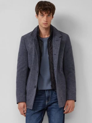 Foto van product Gestructureerde jas met wol en vaste inzet s.Oliver blauw