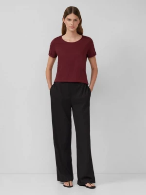 Foto van product Gestructureerde jersey broek met elastische band s.Oliver zwart