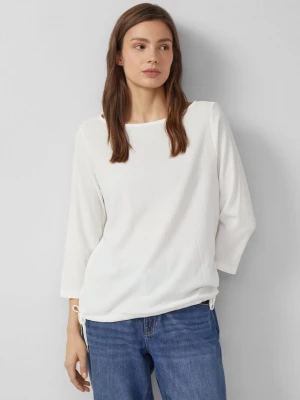 Foto van product Gestructureerde overhemdblouse met boothals s.Oliver crème