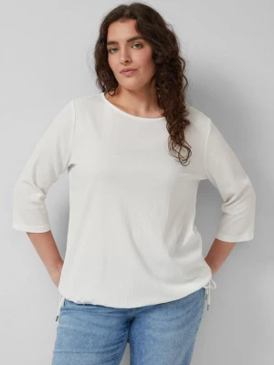 Foto van product Gestructureerde overhemdblouse met boothals s.Oliver crème