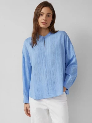 Foto van product Gestructureerde oversized blouse van een viscose-mix s.Oliver blauw