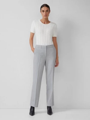 Foto van product Gestructureerde pantalon van viscosemix met een hoge tailleband s.Oliver grijs