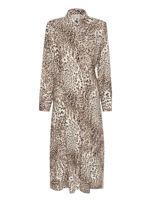 Foto van product Gestuz Jurk camel / mokka / zwart