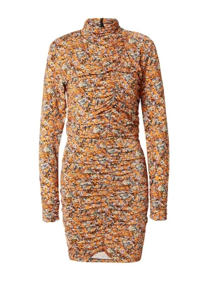 Foto van product Gestuz Jurk 'Oda' grijs / sering / oranje / zwart