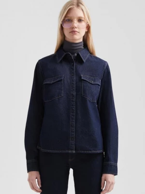 Foto van product Getailleerde denim blouse QS blauw