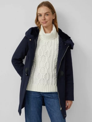 Foto van product Getailleerde duffeljas van wolmix s.Oliver blauw