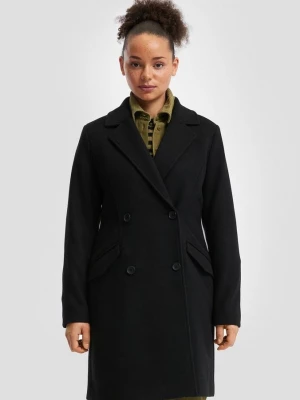 Foto van product Getailleerde jas in wollook QS zwart