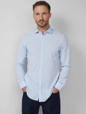 Foto van product Getailleerde pasvorm: fijn geruit overhemd met lange mouwen van stretchkatoen s.Oliver blauw