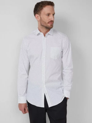 Foto van product Getailleerde pasvorm: shirt met lange mouwen en all-over print s.Oliver wit