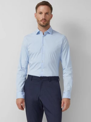 Foto van product Getailleerde pasvorm: shirt met lange mouwen in comfortstretch s.Oliver blauw