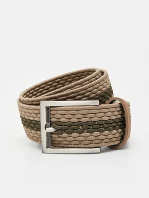 Foto van product Gevlochten riem Bugatti kaki