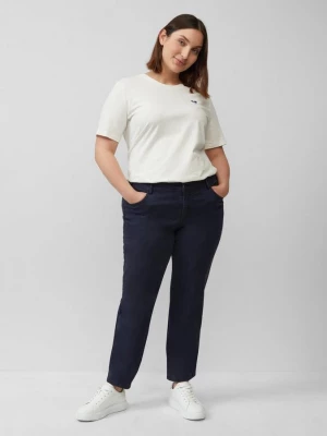 Foto van product Gewassen broek in een slim fit van katoensatijn s.Oliver blauw