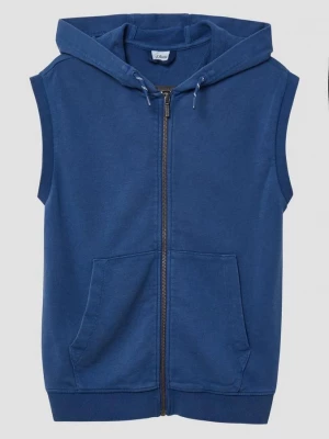 Foto van product Gewassen mouwloos vest met capuchon s.Oliver blauw