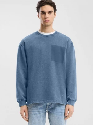 Foto van product Gewassen sweatshirt met contrasterende details QS