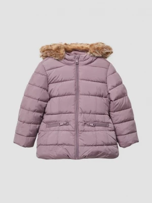Foto van product Gewatteerd jack met capuchon en fleece voering s.Oliver roze