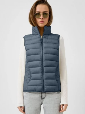 Foto van product Gewatteerd vest met opstaande kraag QS blauw