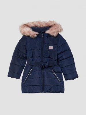Foto van product Gewatteerde jas met riem en afneembare capuchon s.Oliver blauw