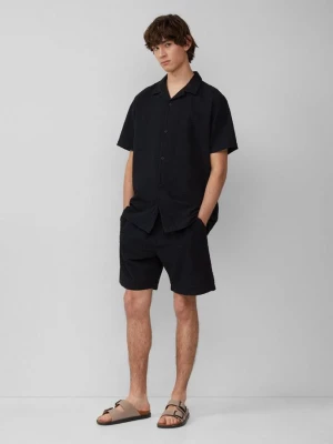 Foto van product Geweven jogger van seersucker QS zwart