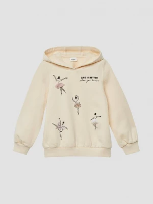 Foto van product Gezellige hoodie met artwork s.Oliver beżowy