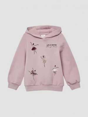 Foto van product Gezellige hoodie met artwork s.Oliver roze