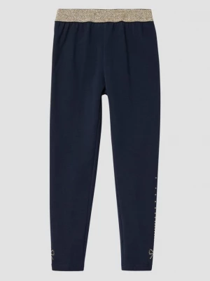 Foto van product Gezellige legging met glitter tailleband en artwork s.Oliver blauw