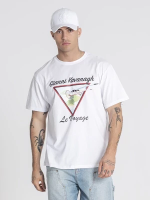 Foto van product Gianni Kavanagh Shirt 'Le Voyage' lichtblauw / rood / zwart / wit
