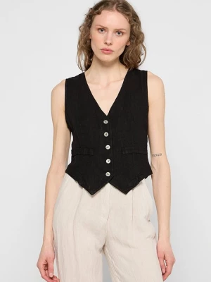 Foto van product Gilet Le Monde du Lin zwart