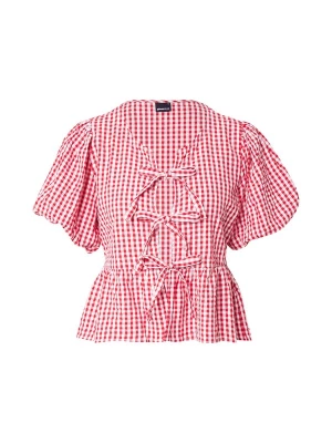 Foto van product Gina Tricot Blouse rood / watermeloen rood / wit