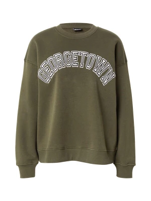 Foto van product Gina Tricot Sweatshirt olijfgroen / zwart / wit