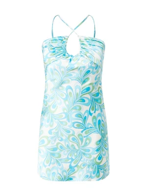 Foto van product Gina Tricot Zomerjurk lichtblauw / lichtgroen / wit