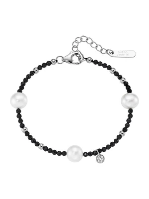 Foto van product Giorgio Martello Milano Armband zwart / zilver / parelwit