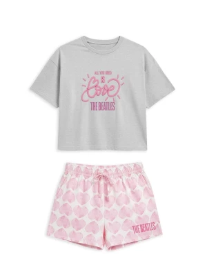 Foto van product Gisela Pyjama grijs / lichtroze