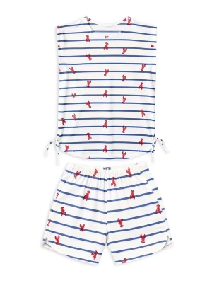 Foto van product Gisela Pyjama navy / rood / offwhite