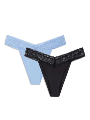 Foto van product Gisela String lichtblauw / zwart