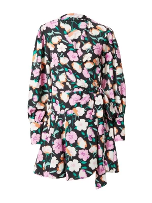 Foto van product GLAMOROUS Jurk orchidee / lichtoranje / zwart / eierschaal