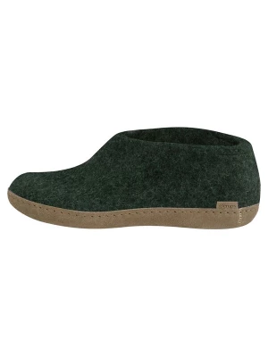 Foto van product Glerups Huisschoenen 'Ledersohle' donkergroen